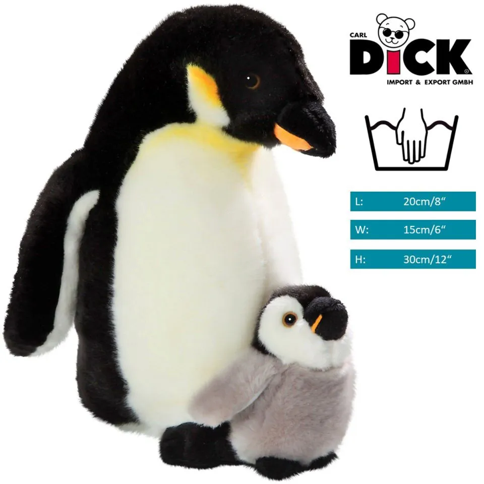 Kuscheltier Pinguin mit Baby