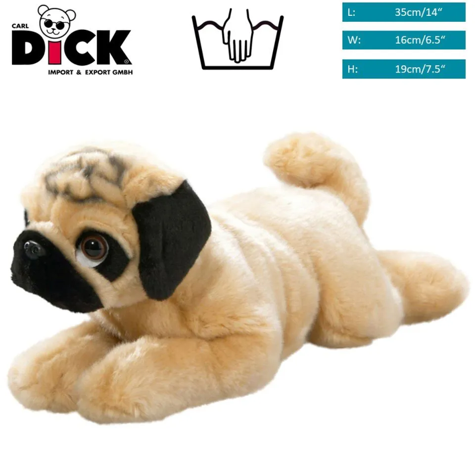 Stuffed Animal Pug lying