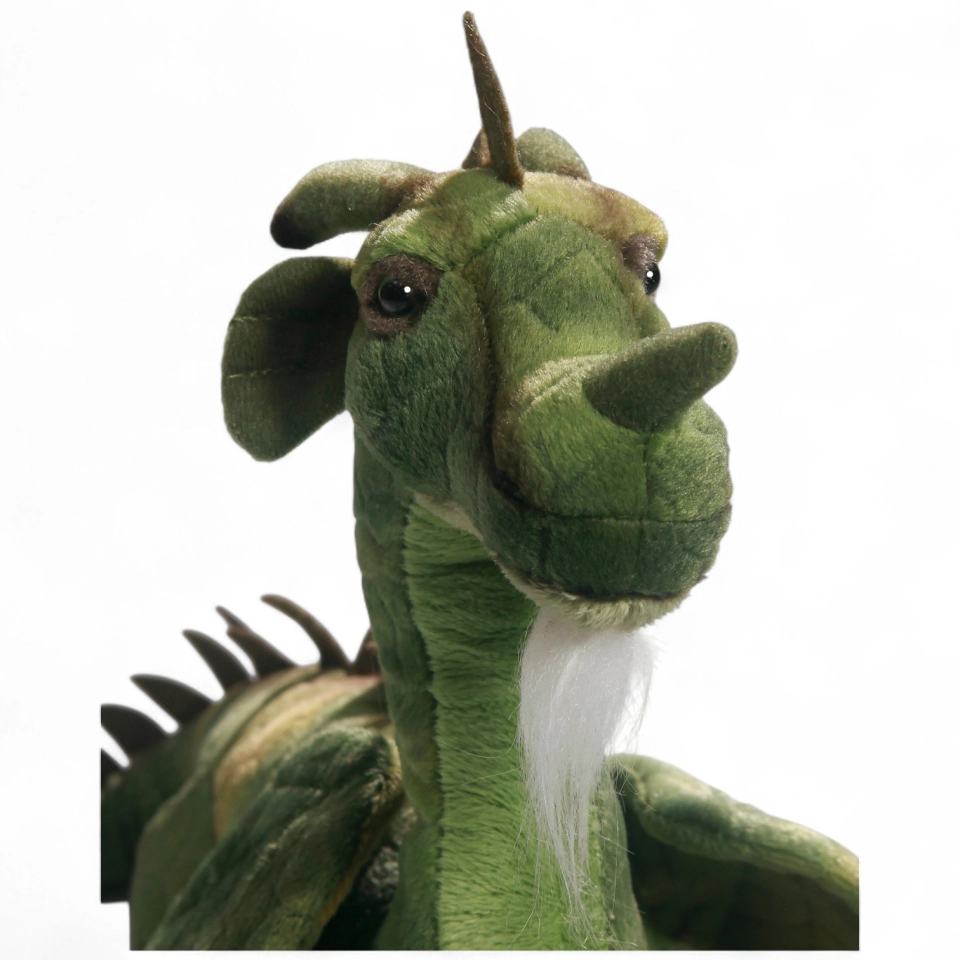 Drache sitzend grün Drache sitzend grün