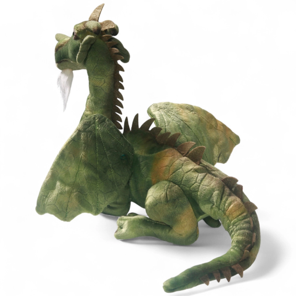 Drache sitzend grün Drache sitzend grün