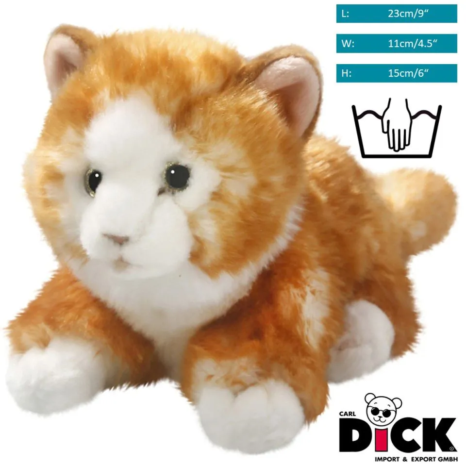 Stuffed Animal Cat lying brown