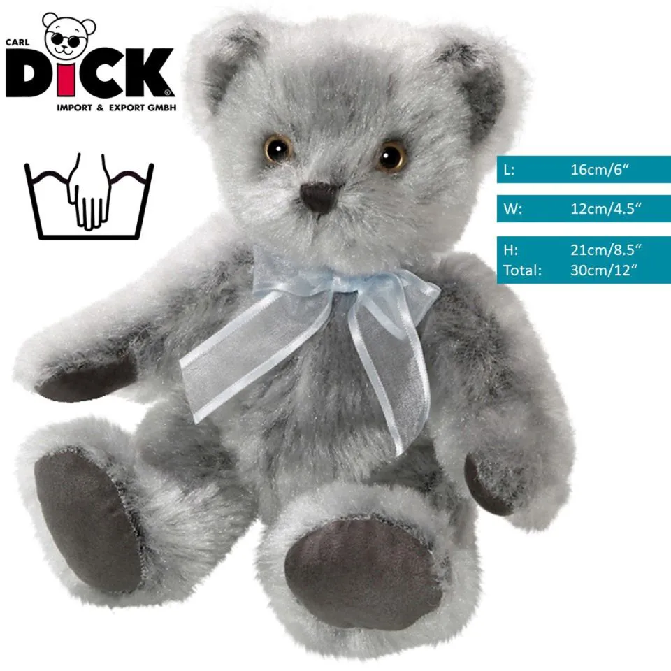 Stuffed Animal Teddy Bear nostalgic with turquoise Bow