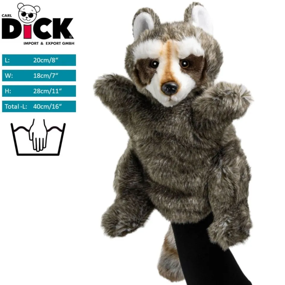 Stuffed Animal Raccoon hand puppet