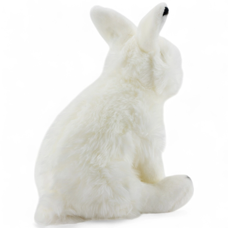 Stuffed Animal Rabbit Bunny, Snow-Rabbit sitting white Stuffed Animal Rabbit Bunny, Snow-Rabbit sitting white