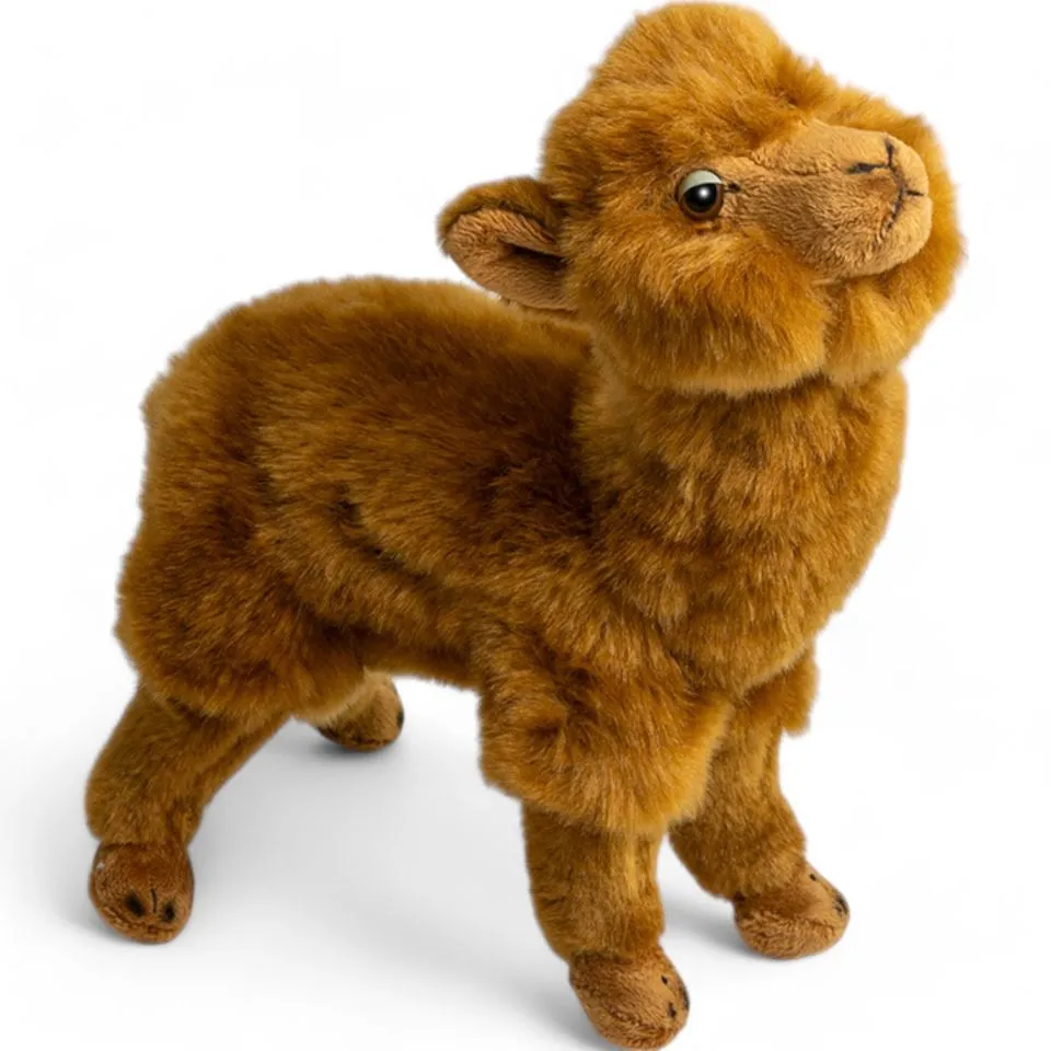 Stuffed Animal Alpaca standing brown