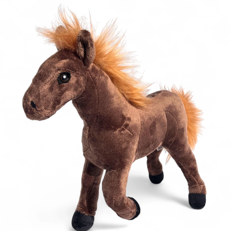 Stuffed Animal Horse standing brown Stuffed Animal Horse standing brown