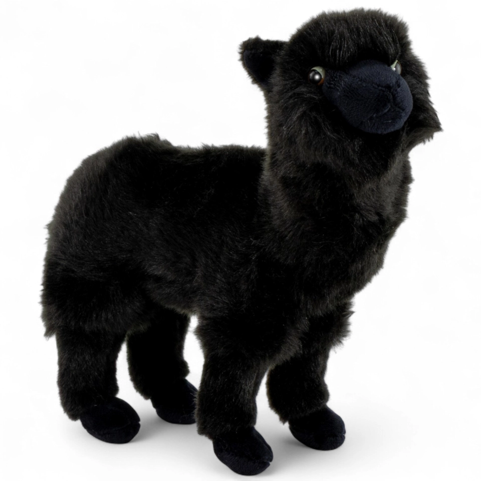 Kuscheltier schwarzes Alpaka Kuscheltier schwarzes Alpaka