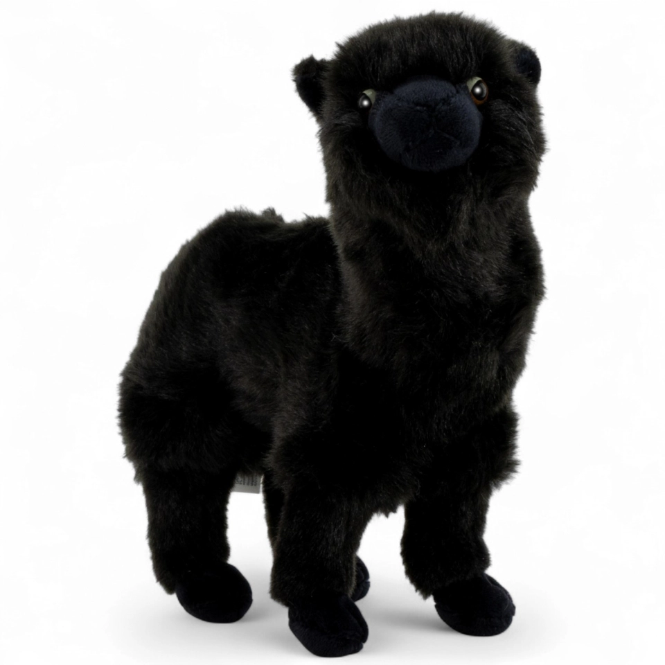 Kuscheltier schwarzes Alpaka Kuscheltier schwarzes Alpaka