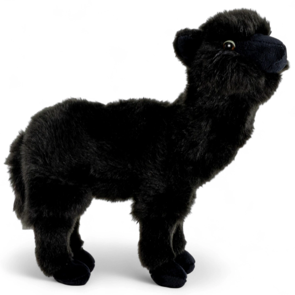 Kuscheltier schwarzes Alpaka Kuscheltier schwarzes Alpaka