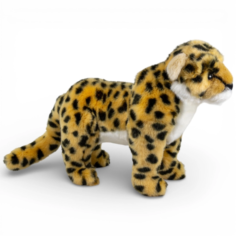 Kuscheltier stehender Gepard