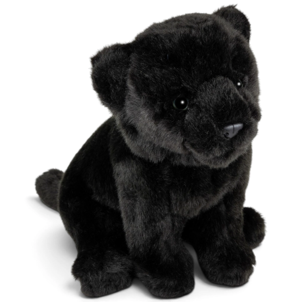 Kuscheltier Panther schwarz sitzend