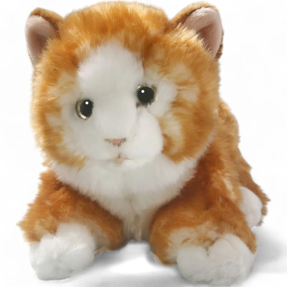 Stuffed Animal Cat lying brown