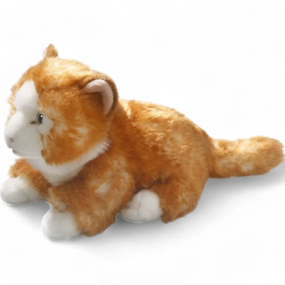 Stuffed Animal Cat lying brown