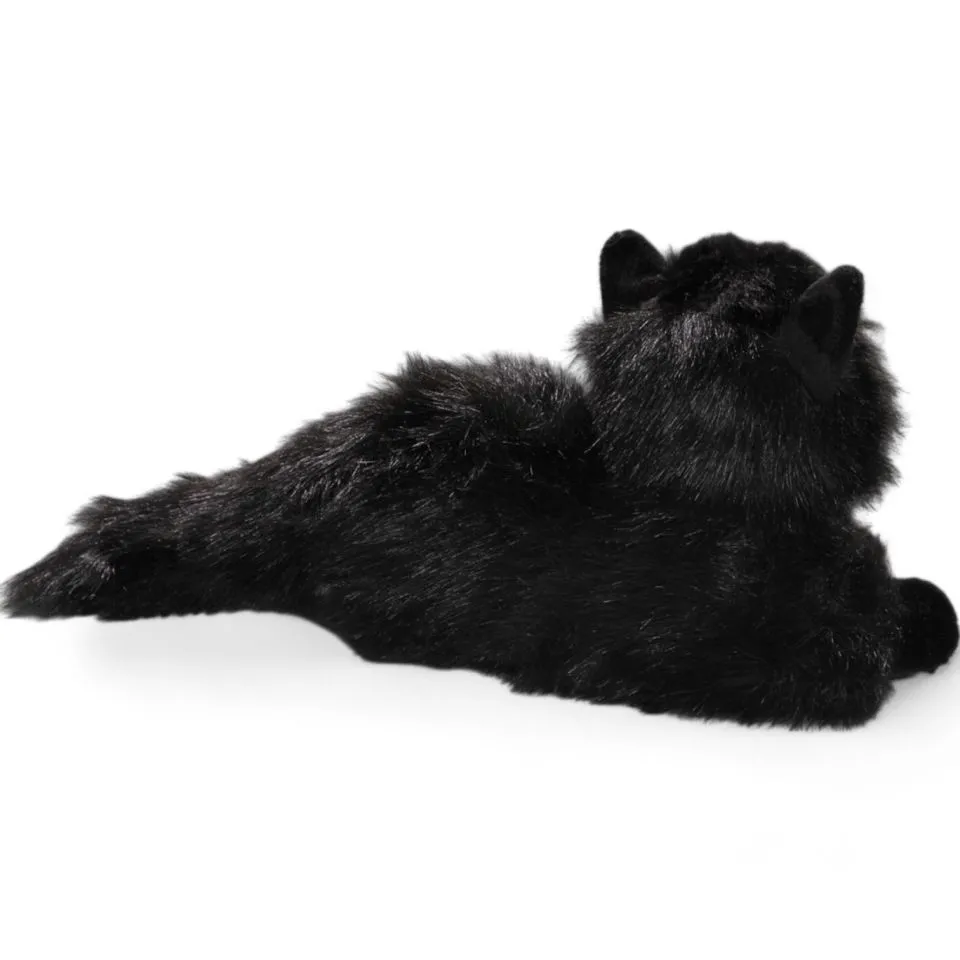 Stuffed Animal Cat, Persian lying black