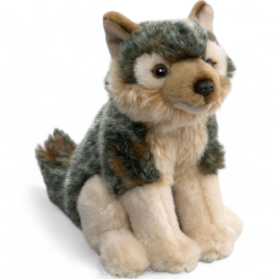 Stuffed Animal Wolf sitting